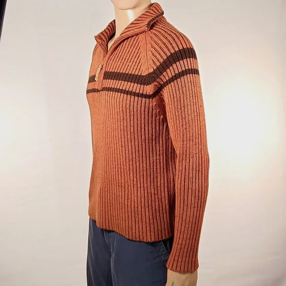 Carbon Individual Style Quarter Zip Sweater Size M